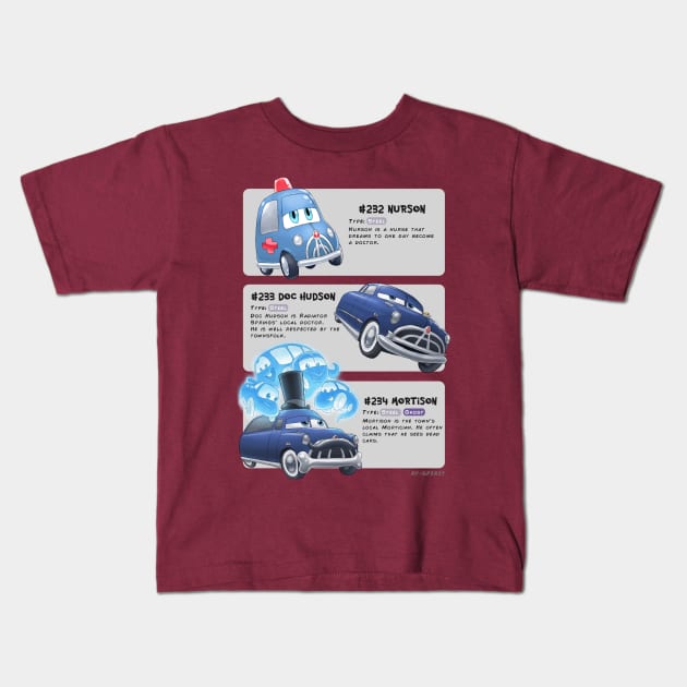 Doc Hudson Evolutions Kids T-Shirt by disneyevolutions